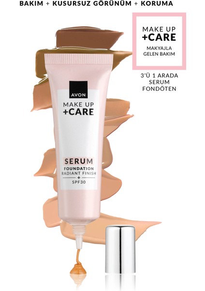 Make Up Care 3’ü 1 Arada Serum Fondöten 30 Ml. 420G Caramel