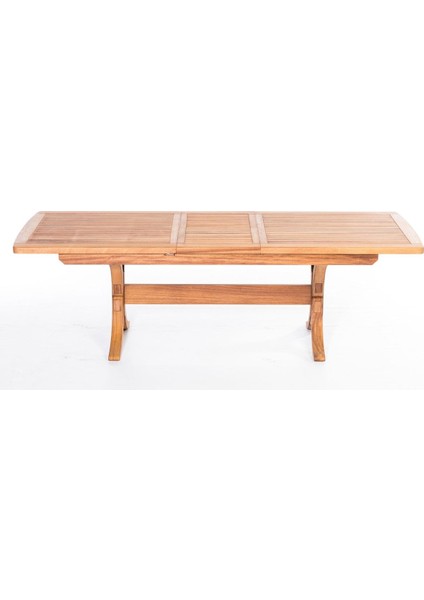 Lotus 200(+50) x 100 x 76 cm Iroko Dikdörtgen Açılabilir Masa