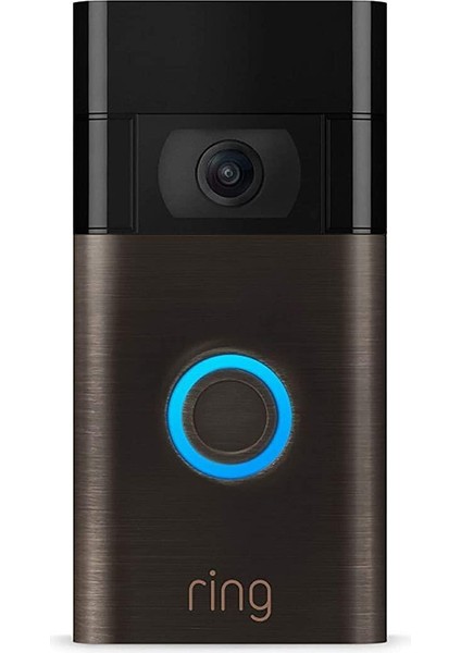 Video Doorbell 1080p Akıllı Smart Görüntülü Kapı Zili Siyah