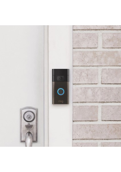 Video Doorbell 1080p Akıllı Smart Görüntülü Kapı Zili Siyah