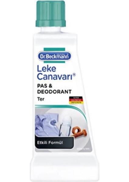 Dr. Beckmann Kan ve Proteinler Leke Çıkaracı + Pas ve Deodorant Leke Çıkaracı +  Meyve ve Içecek Leke Çıkaracı 50 ml 3lü Leke Çıkarıcı Set