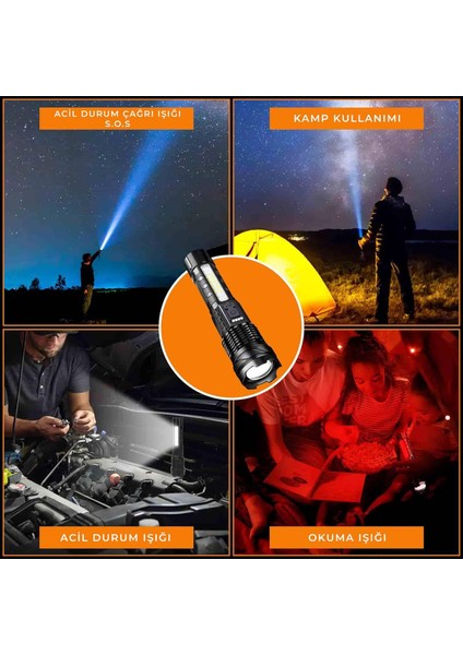 48000 Lümen Çok Amaçlı El Feneri fiyatları