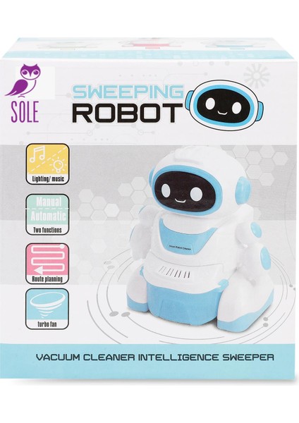 Sesli ve Işıklı 2 Fonksiyonlu Oyuncak Sevimli Robot Süpürge - Sweeping Robot modelleri