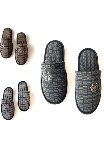 Majhi3'lü Erkek Kışlık Ev Terlik Ev Terliği Çeyiz Terliği Erkek Misafir Terliği