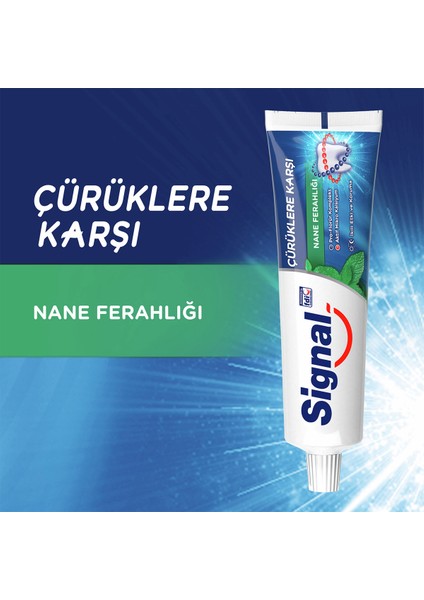 Diş Macunu Çürüklere Karşı Nane Ferahlığı 100 ml X6