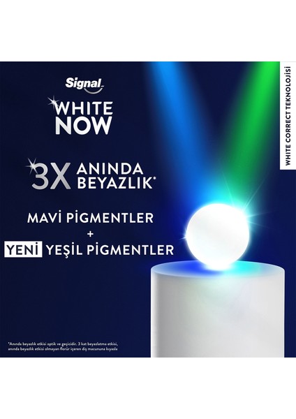 White Now Diş Macunu Lekesiz Beyazlık 75 ml X2