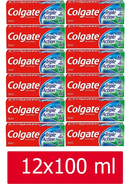 Çürüğe Karşı Etkili Diş Macunu 12 x 100 ml