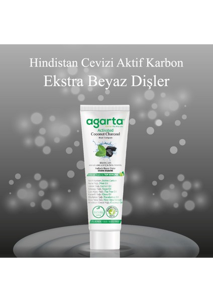 Doğal Hindistan Cevizi Özlü Aktif Karbonlu Florürsüz Diş Macunu 100 ML/130 gr