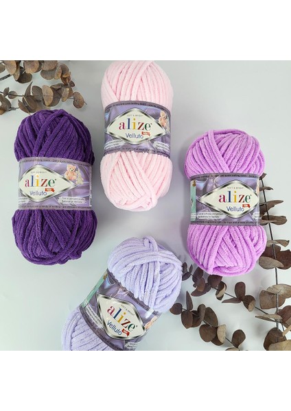 Velluto 5'li 646 Mikanos Mavi El Örgü Ipliği modelleri