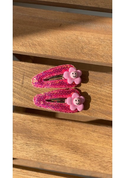 Pul Payet Figürlü Çıtçıt Toka Pembe SBT1834