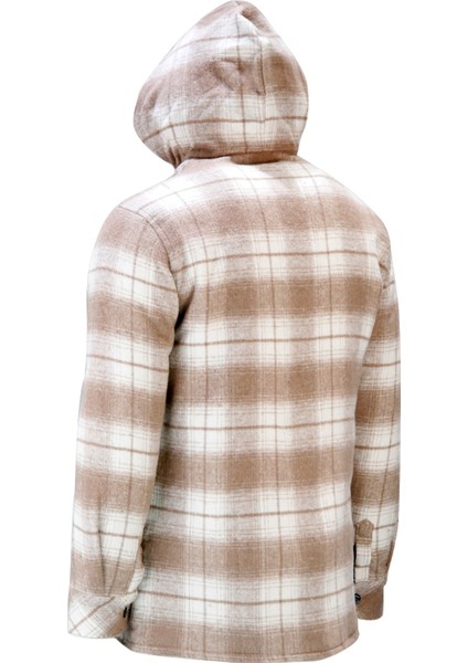 Erkek Regular Fit Kapitoneli Kapüşonlu Çıtçıtlı Oduncu Kahve Gömlek fırsatları