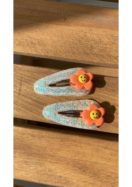 Pul Payet Figürlü Çıtçıt Toka Turuncu SBT1834