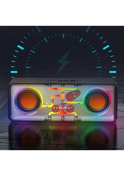 Rgb LED Işıklı Bluetooth Speaker Hoparlör Recci RSK-W38 Space Station Serisi 10W