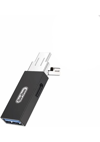 Go Des GD-CT192 Usb-A Dan Type-C Ye ve Type-C Den Usb-A Dönüştürücü Adaptör 4in1 Otg