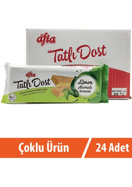 Tatlı Dost Limon Kremalı Gofret 24X140 gr