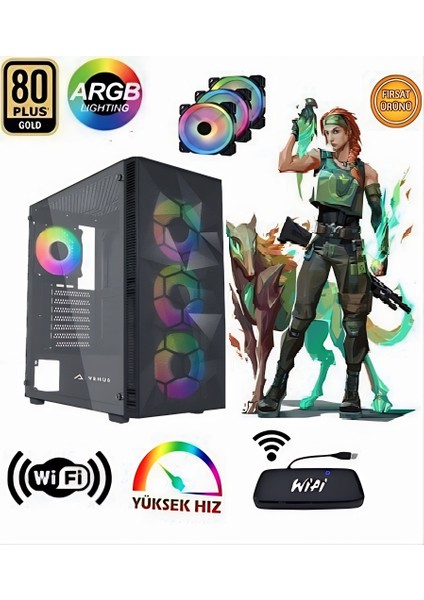 Obelisk I5-10400F 32GB 1TB SSD RX580 27" 240 Hz Oyuncu Masaüstü Bilgisayar