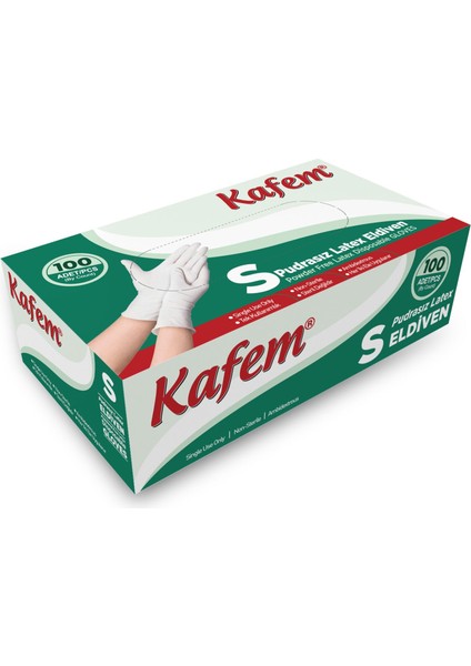 Beyaz Lateks Eldiven Pudrasız (S) 100 Lü x 20 Paket (Koli) fiyatları