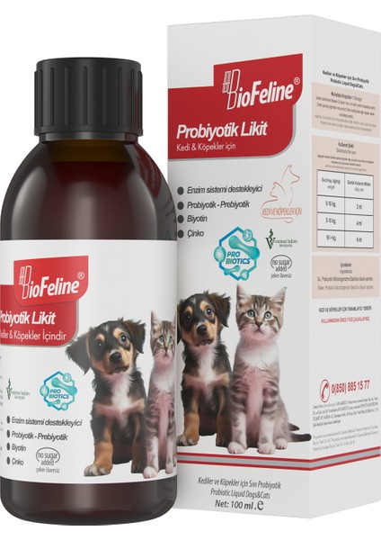 Sıvı Probiyotik Kedi ve Köpek Bağışıklı Güçlendirici 100 ml