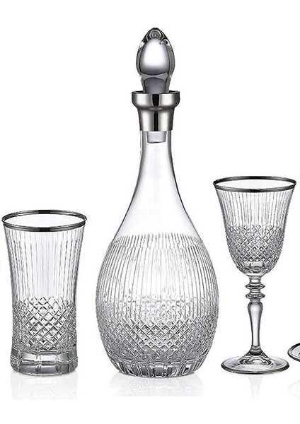 Antik Platin Bardak Takımı 25 Parça 253633P