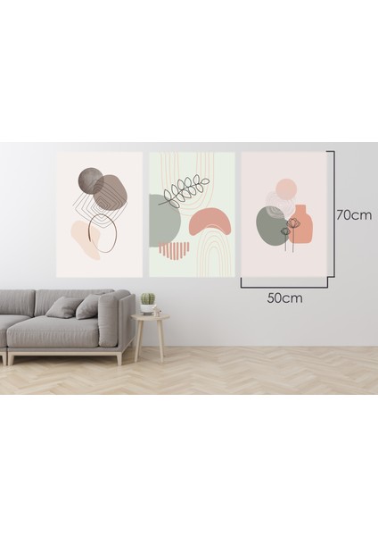 Modern 3 Lü Kanvas Tablo 50X70 fiyatları