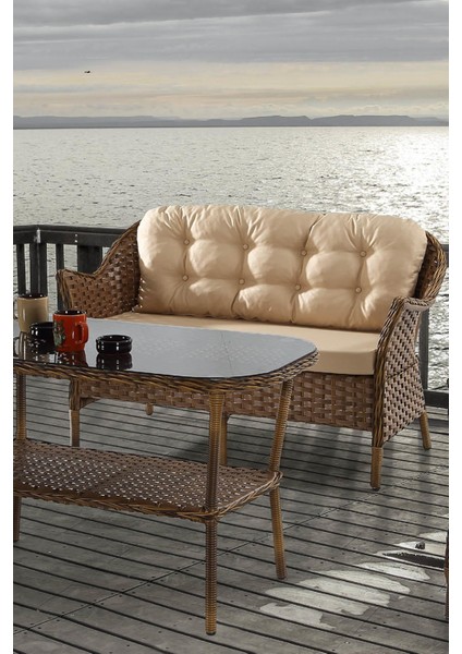 Orkide Rattan Bahçe Mobilya Takımı | 2+1+1+Masa | Rehome