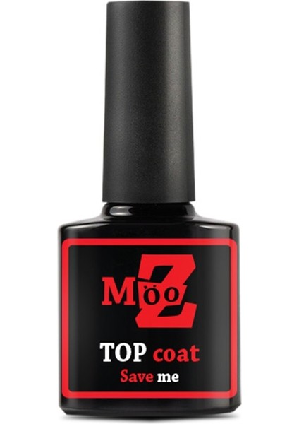 Top Coat Save Me No Wipe - Yapışkansız 9 ml
