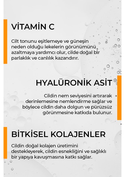 Yoğun Nemlendirici Tonik 200 Ml (Ascorbic Acid + Hyaluronic Acid + Collagen) modelleri