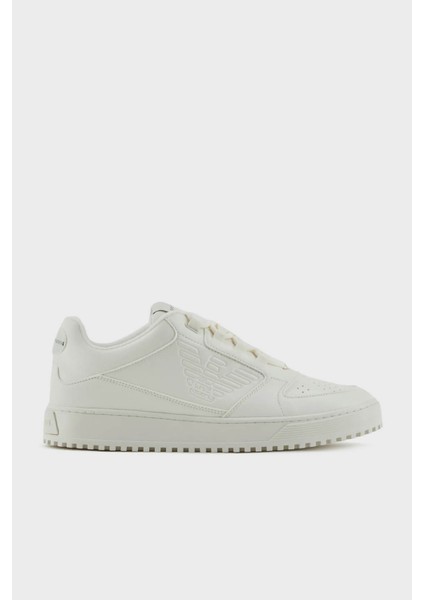 Logolu Deri Sneaker Ayakkabı Erkek Ayakkabı X4X636 XR070 00894