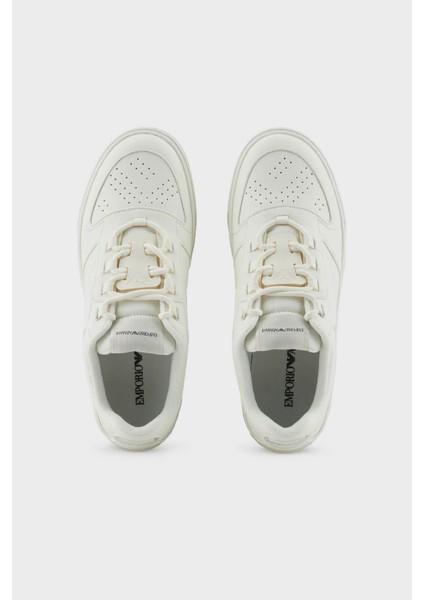 Logolu Deri Sneaker Ayakkabı Erkek Ayakkabı X4X636 XR070 00894 modelleri