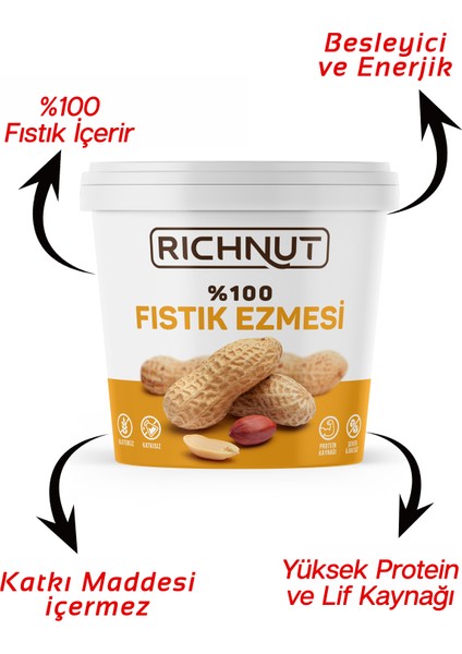 Deva Çiftliği Katkısız Saf Fıstık Ezmesi 1 kg