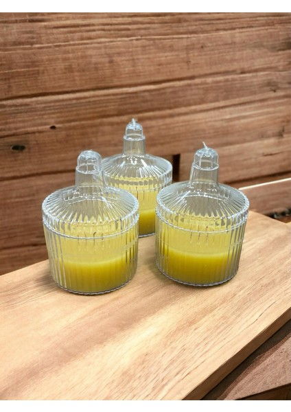 Dekoratif Mum Kapaklı Mika Kutulu Renkli Kokulu Mum Handmade fırsatları
