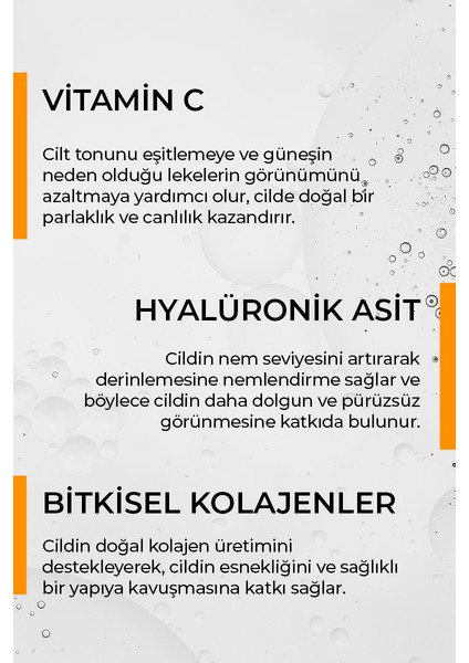 Known Yoğun Nemlendirici ve Aydınlatıcı Serum 30 ml (Ascorbic Acid + Provitamin B5 + Hyaluronic Acid + Collagen)