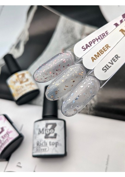 Potal Rich Top Coat Amber Parlak No Wipe 9 ml