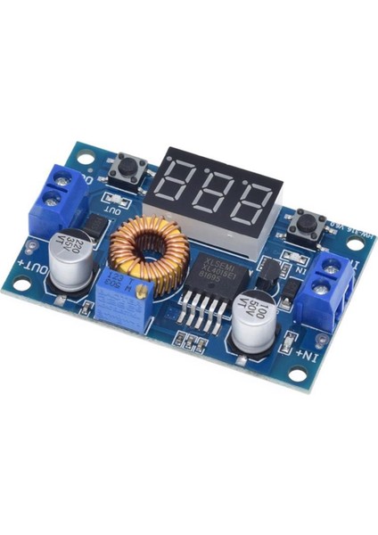 XL4015 5A Dijital Ekranlı Dc-Dc Ayarlanabilir Voltaj Düşürücü Voltmetre