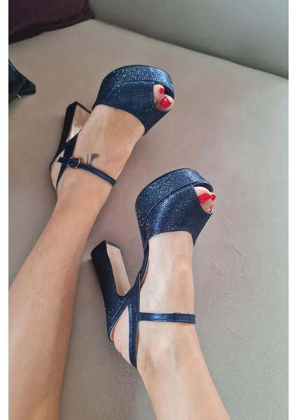 036 4183 Topukla Kadın Platformlu Taşlı Abiye Ayakkabı fiyatları