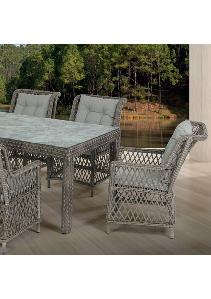 Roza Ritim 100x200 Masalı Rattan Bahçe Mobilya Takımı | 707 fiyatları