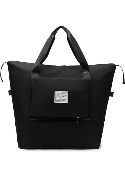 Orta Boy Bagaj Katlanabilir Kadın Kısa Mesafe Taşınabilir Büyük Kapasiteli Annelik Depolama Seyahat Duffel Spor Çantası (Yurt Dışından)