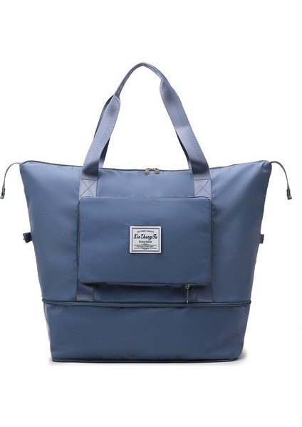 Orta Boy Bagaj Katlanabilir Kadın Kısa Mesafe Taşınabilir Büyük Kapasiteli Annelik Depolama Seyahat Duffel Spor Çantası (Yurt Dışından)