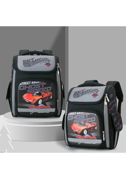 Cicibears Çocuk Ilkokul Ortopedik Sırt Çantası - Siyah / Gri (Yurt Dışından)