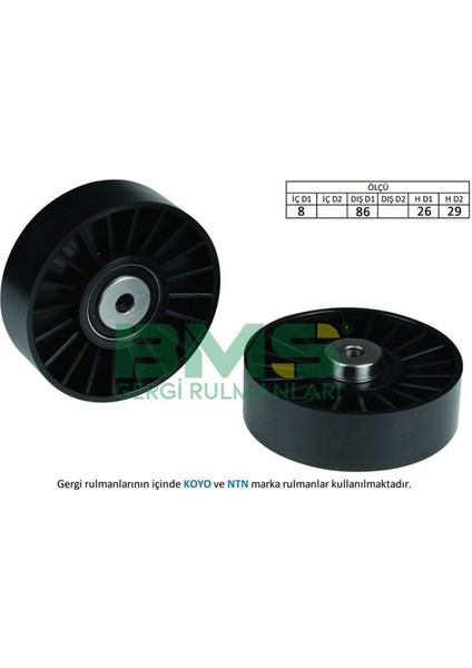 Alternatör Gergi Rulmani Laguna 2.0 16V 95-01 -Safrane Ii 2.0 16V 95-01 -Volvo S70 2.0-2.3-2.5 102008