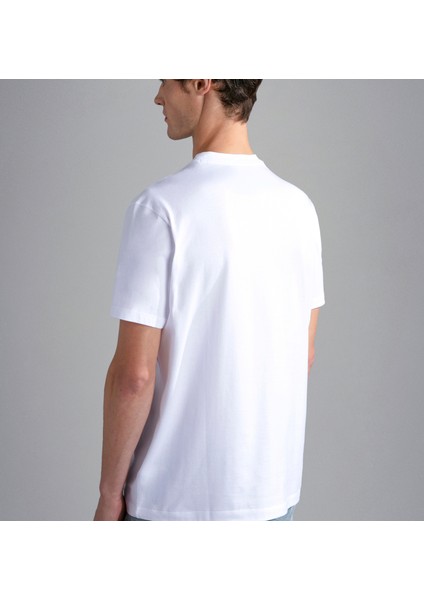 Erkek Pamuklu Regular Fit Yuvarlak Yaka Beyaz T-Shirt 24411041-010 fiyatları