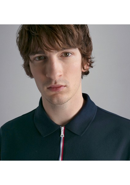 Erkek Pamuklu Polo Yakalı Düğme Kapamalı Kısa Kollu Lacivert Gömlek 24411314-013 modelleri