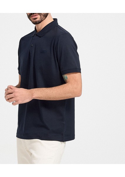 Erkek Marka Logolu Polo Yakalı Organik Pamuklu Lacivert Polo Yaka T-Shirt K10K111657-CHW
