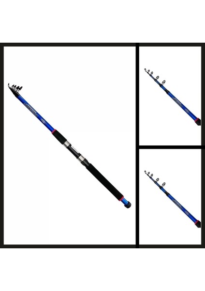 Uyguna-Yakala 3.00 mt (30-60 Atar) Fishack Blue Shark Teleskopik KAMIŞ-AMS.005