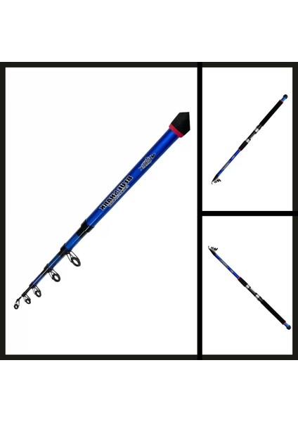 Uyguna-Yakala 3.00 mt (30-60 Atar) Fishack Blue Shark Teleskopik KAMIŞ-AMS.005