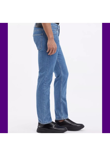 Calvin Klein Erkek Denim Kumaş  Normal Bel Düz Model Lacivert Jeans K10K112376-1A4