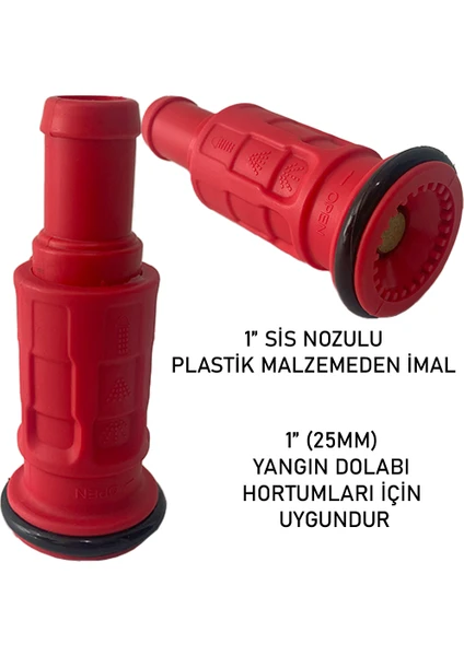 1" Sis Nozul-Yangın Dolap Lansı-Plastik Malzeme Sis Başlığı