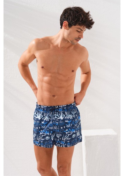 Desenli Kısa Erkek Dokuma Şort 231364