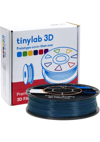 TinyLab 3D 1.75mm 1000gr Koyu Mavi ABS Filament 210-300°C Baskı Sıcaklığı - Yüksek Kalite, Isı Dayanımı, Sorunsuz Yapışma