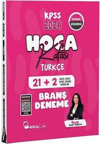 Hoca Kafası Yayınları 2024 KPSS Türkçe Deneme Video Çözümlü